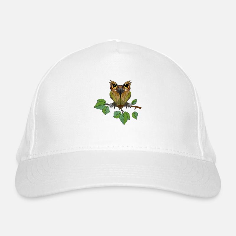 Eule Vogel Bio-Baseballkappe