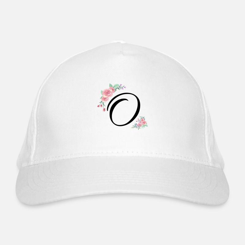 Letter o fleurs Casquette classique bio