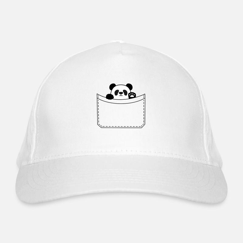 Panda pocket Organic Baseball Cap