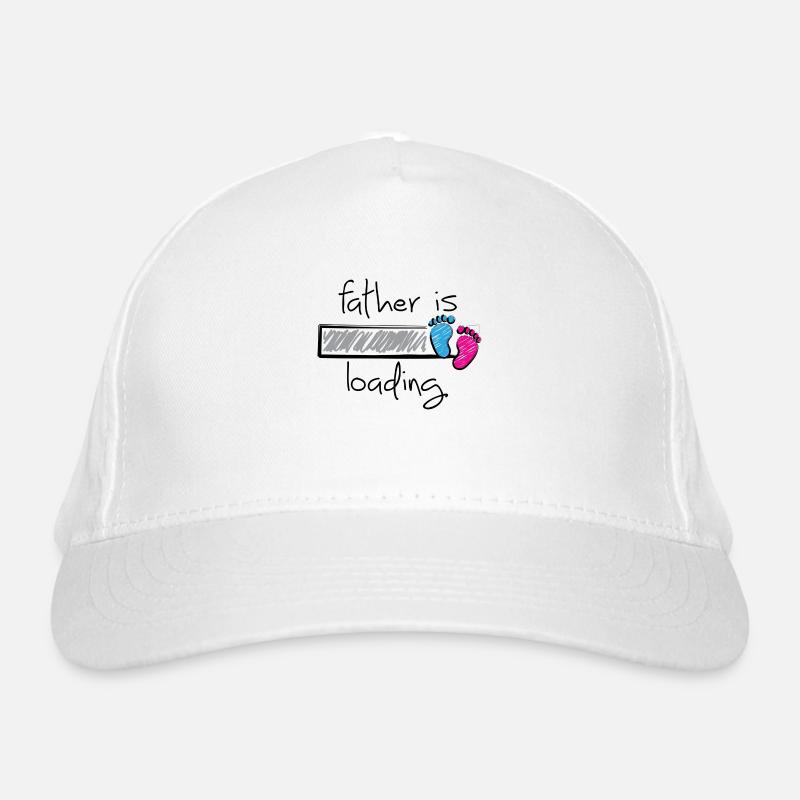 Slogan Vater lädt. Vater, werde Mutter Bio-Baseballkappe