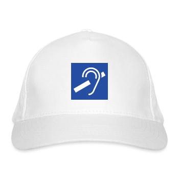 Symbole auditif - Casquette classique bio - blanc - Devant