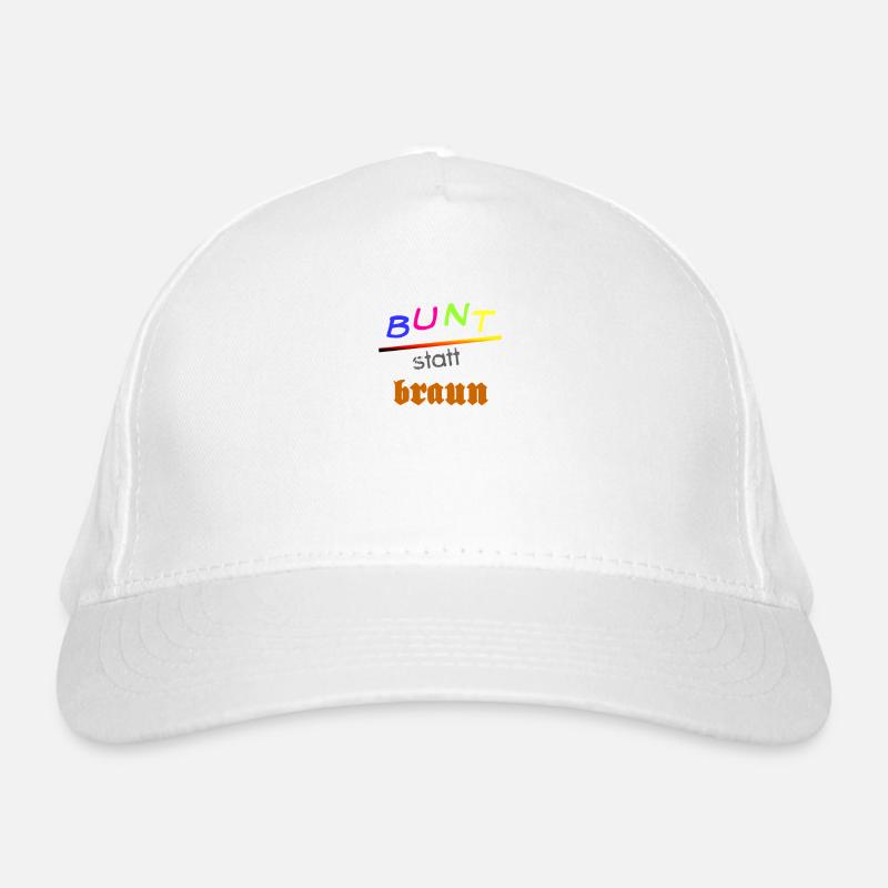 bunt statt braun Bio-Baseballkappe