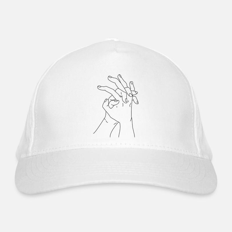 hände Bio-Baseballkappe