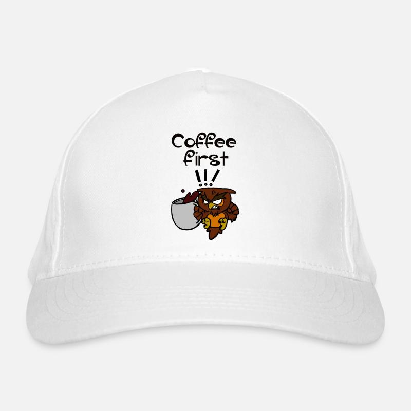 coffee first!!! Casquette classique bio
