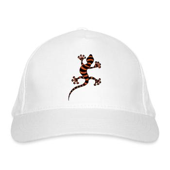Gecko bicolore - Casquette classique bio - blanc - Devant