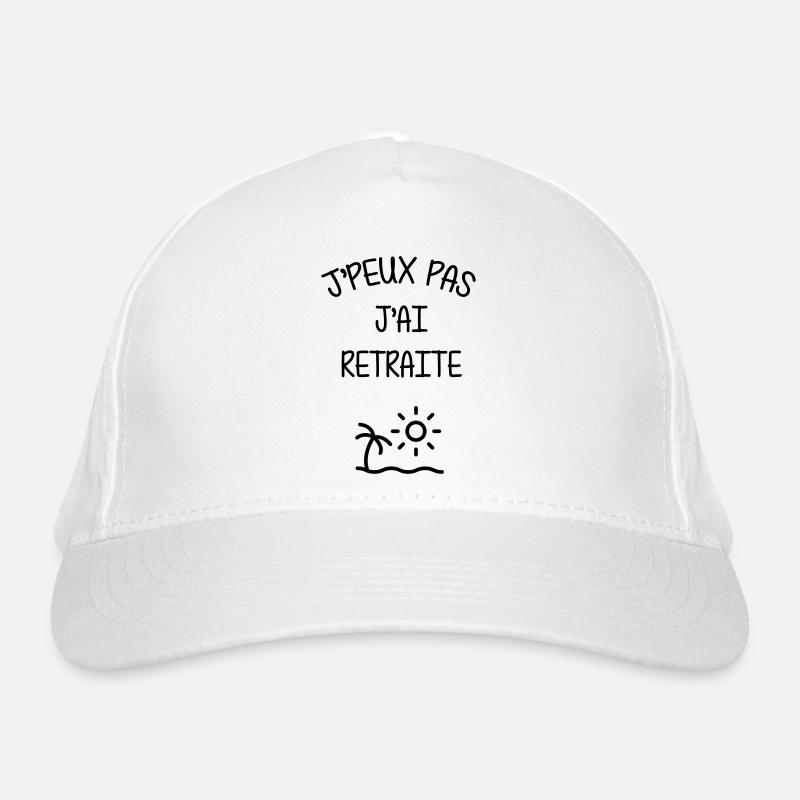 retraite / retraité / retraitée / pension Casquette classique bio