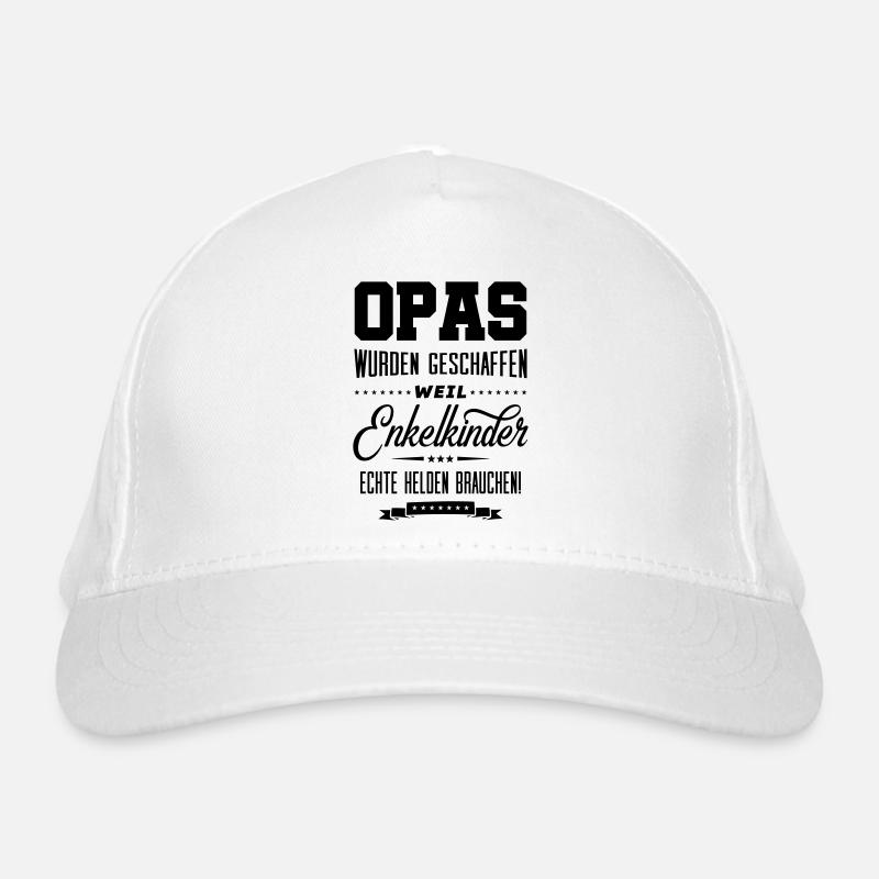 opas wahre helden Bio-Baseballkappe