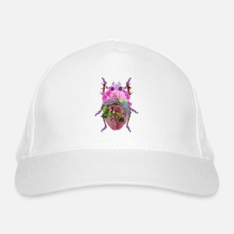 Scarabée de Fleurs Colorées Organic Baseball Cap