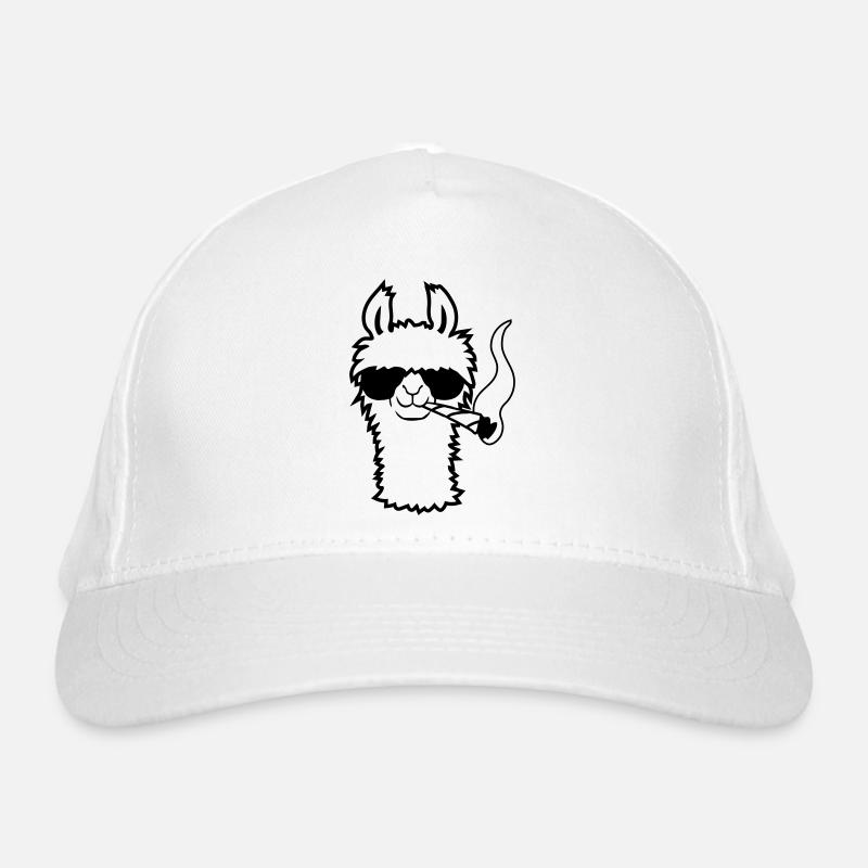 Lama Mit Joint Bio-Baseballkappe