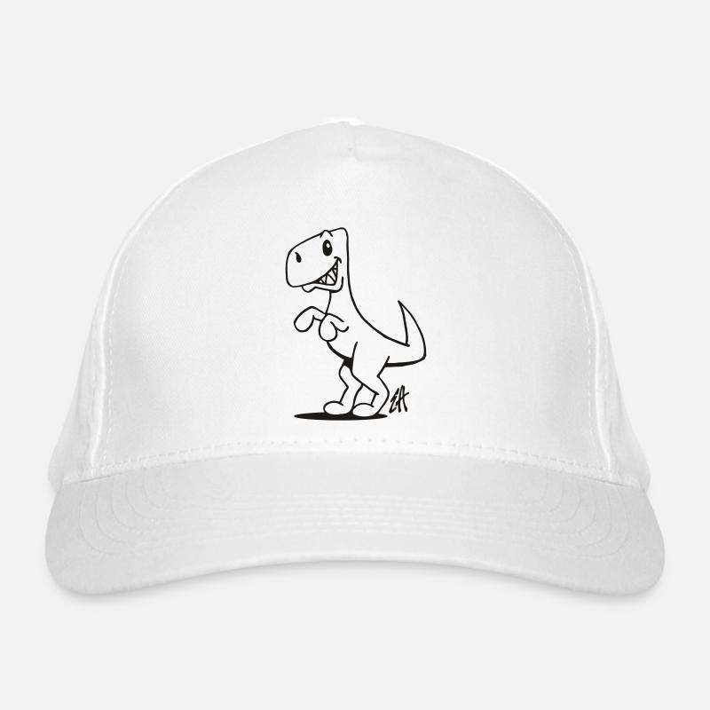 T-Rex souriant : Design Couleur Unique Casquette classique bio