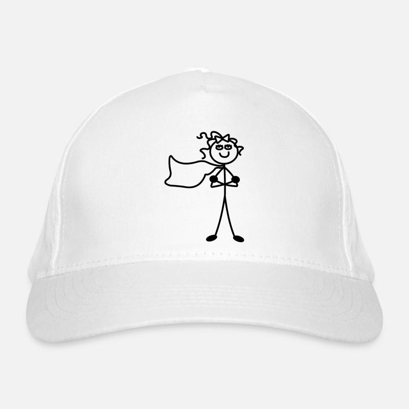 Super Mädchen mit Umhang Bio-Baseballkappe