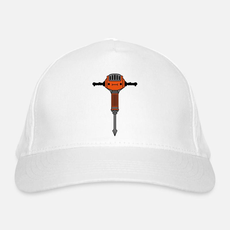 Cute Face Jackhammer Organic Baseball Cap