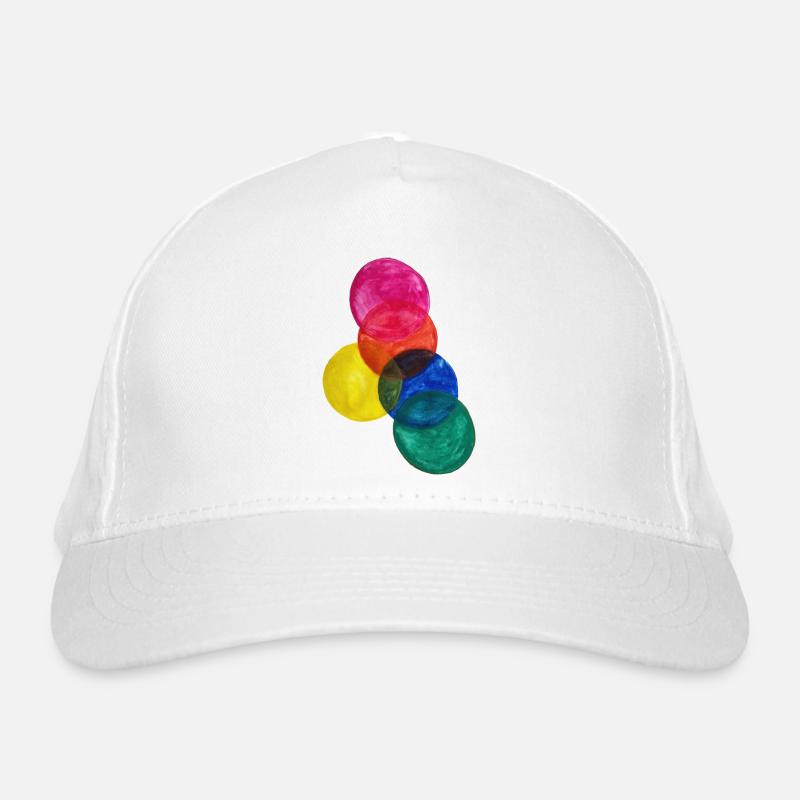 Coloured Circles Bio-Baseballkappe