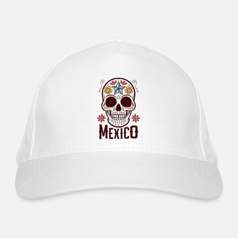 Sugar Skull Mexico Organic Baseball Cap
