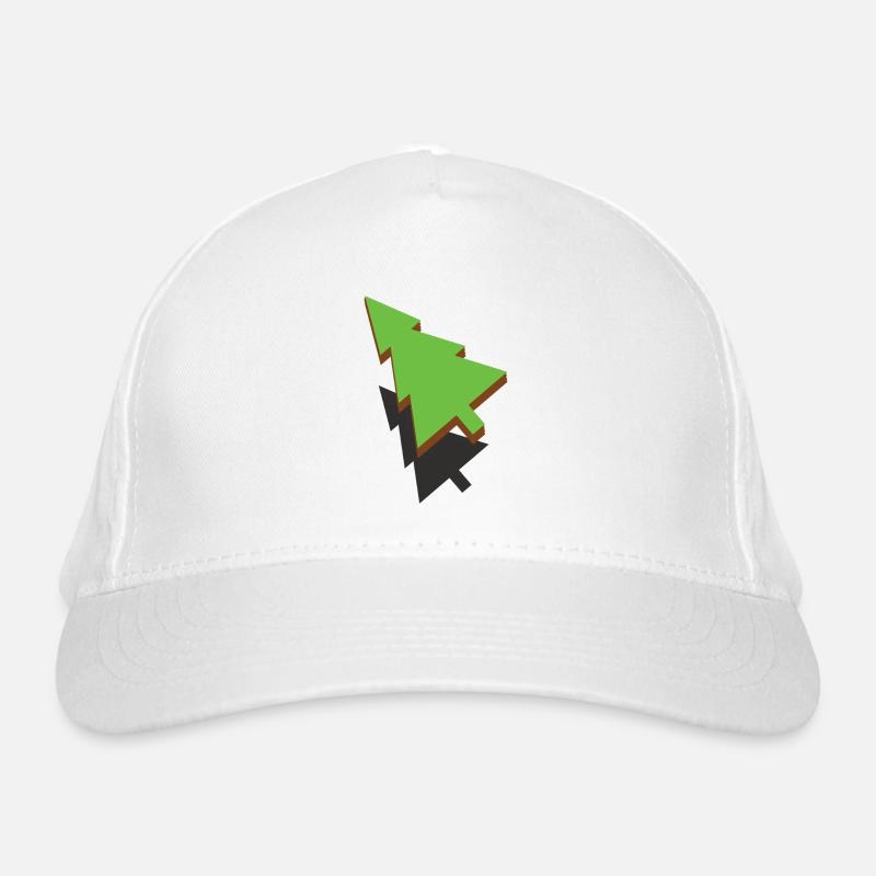 3d Christmas Tree Organic Baseball Cap