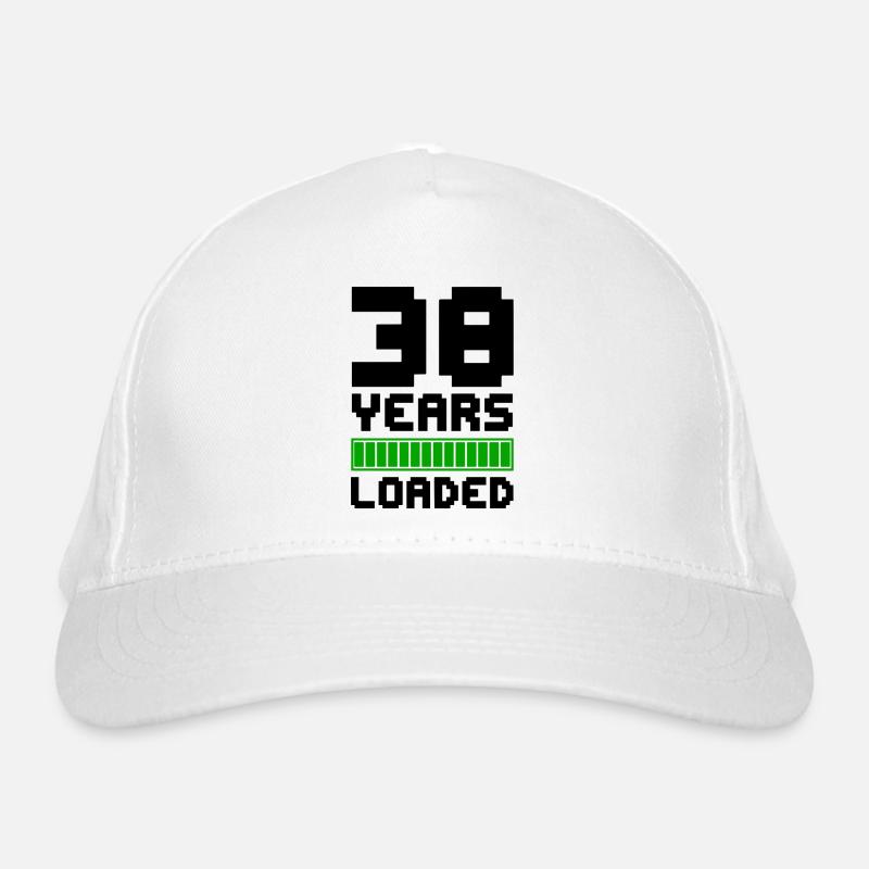 38 ans chargé 38e anniversaire Casquette classique bio