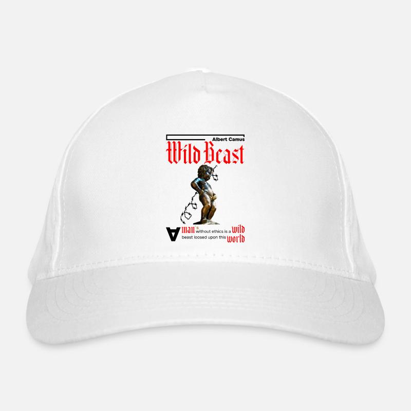 A man without ethics is a beast. Red Organic Baseball Cap