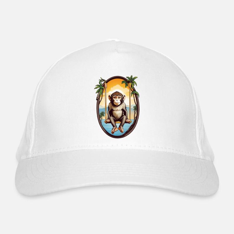 Singe sur balançoire Casquette classique bio