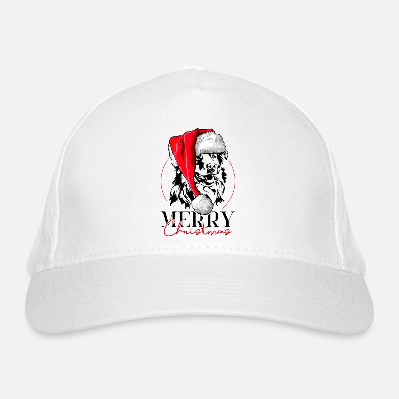 Santa Australian Shepherd Merry Christmas Wilsigns Bio-Baseballkappe