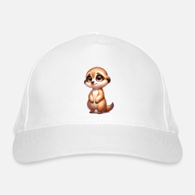 kleines süßes Erdmännchen Bio-Baseballkappe