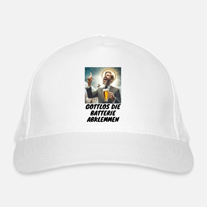 Malle godless disconnect the battery drinking beer 2 Organic Baseball Cap