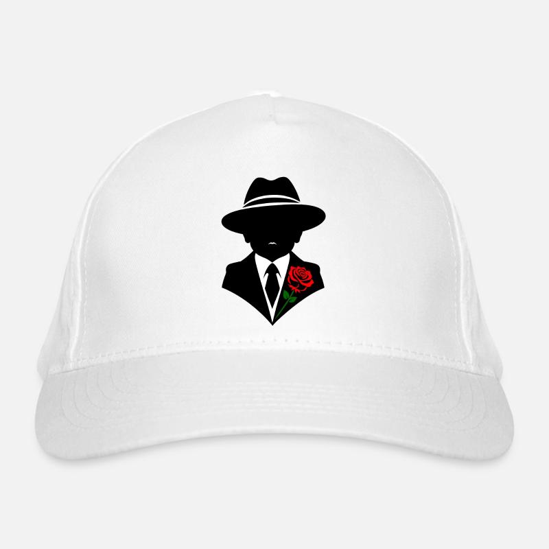 Baby Capone - Mit Stil & Rose - Bio-Baseballkappe - Weiß