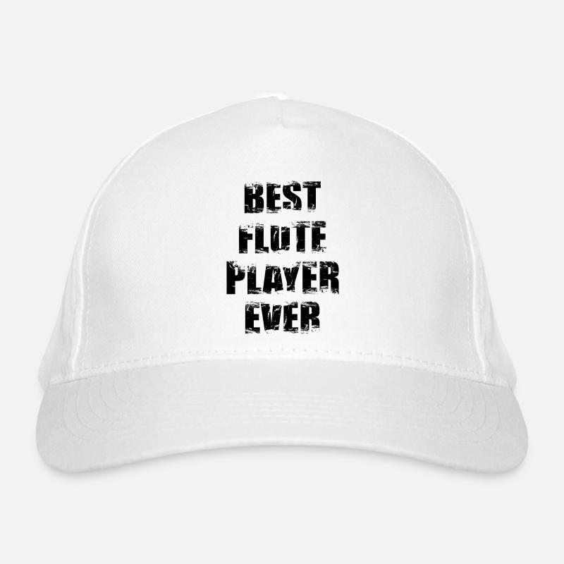 Flötenspieler Bio-Baseballkappe