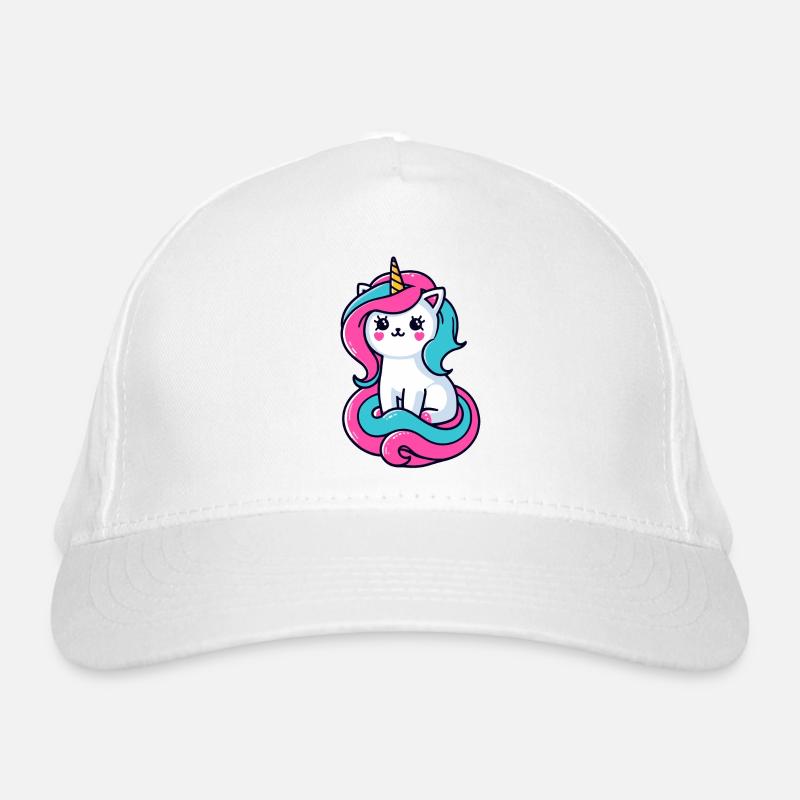 Unicorn Cat Organic Baseball Cap