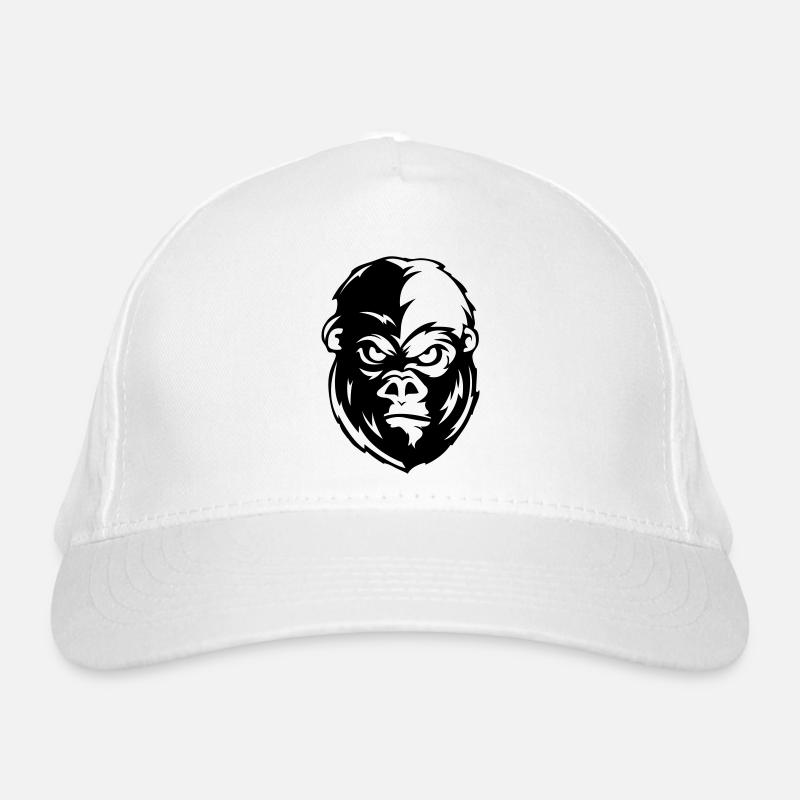 Gorilla Face Animal Organic Baseball Cap