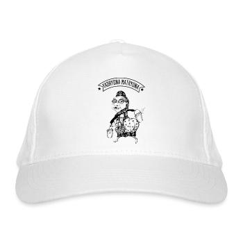 Yadryona Matryona Print RusSoul Design - Bio-Baseballkappe - Weiß - Vorne