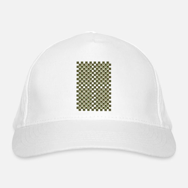 Conception de cœur - Casquette classique bio - blanc