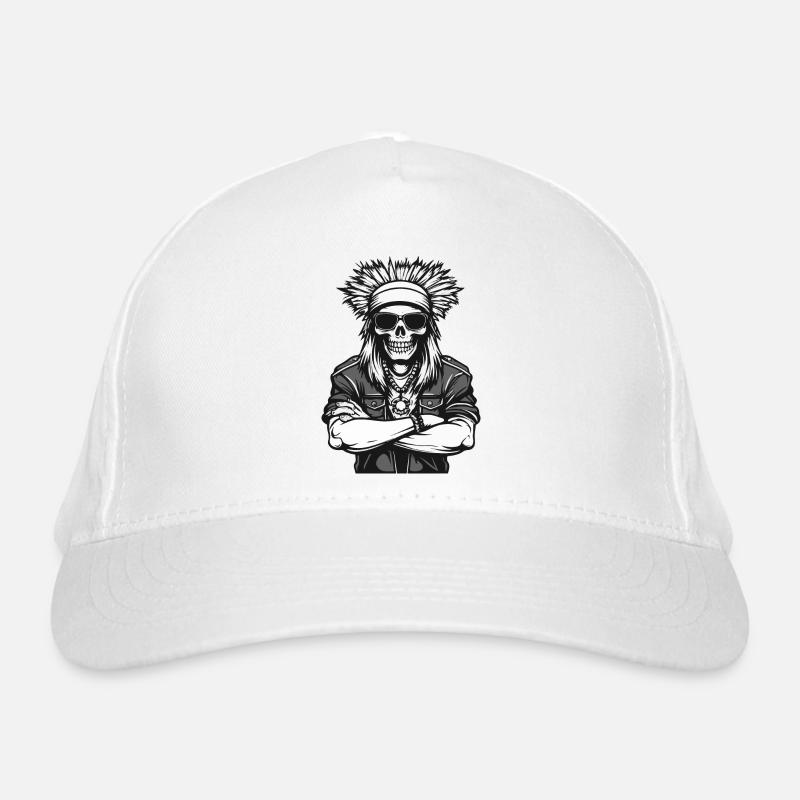 indianer apache skull Bio-Baseballkappe