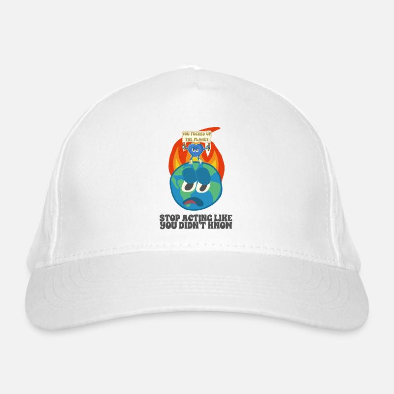 Global warming, ecology, environment Organic Baseball Cap
