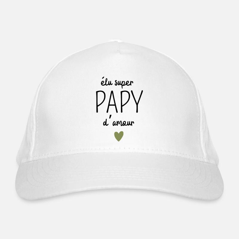 Gewählter Super-Opa der Liebe Bio-Baseballkappe