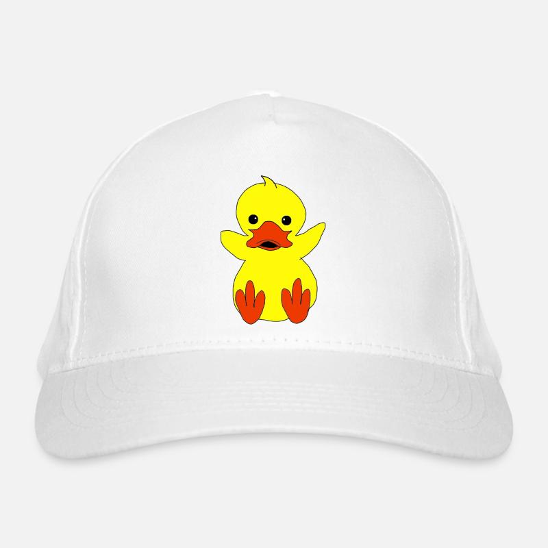 Croaking Yellow Duckling Organic Baseball Cap