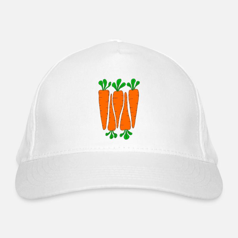 Carottes - Casquette classique bio - blanc