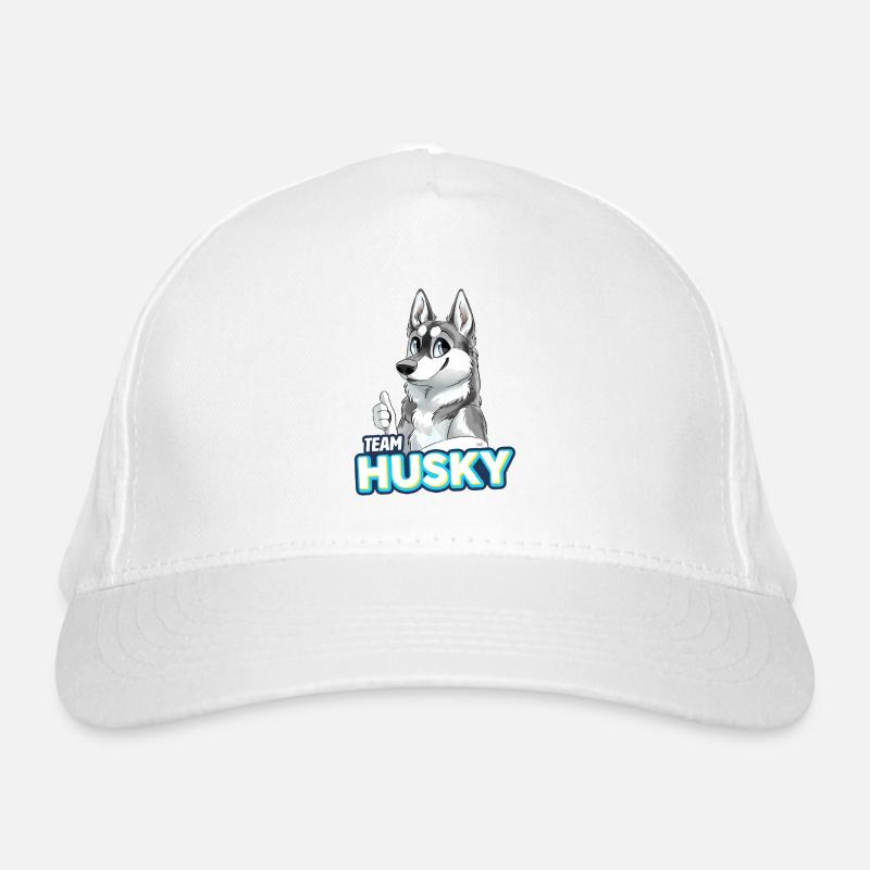 TEAM Husky - Grau Bio-Baseballkappe