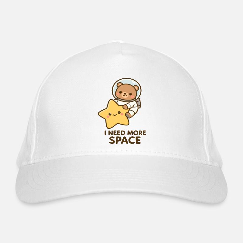 Ours en peluche spatial avec un ami étoile Casquette classique bio