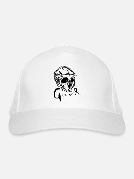 Game Over - Bio-Baseballkappe - Weiß