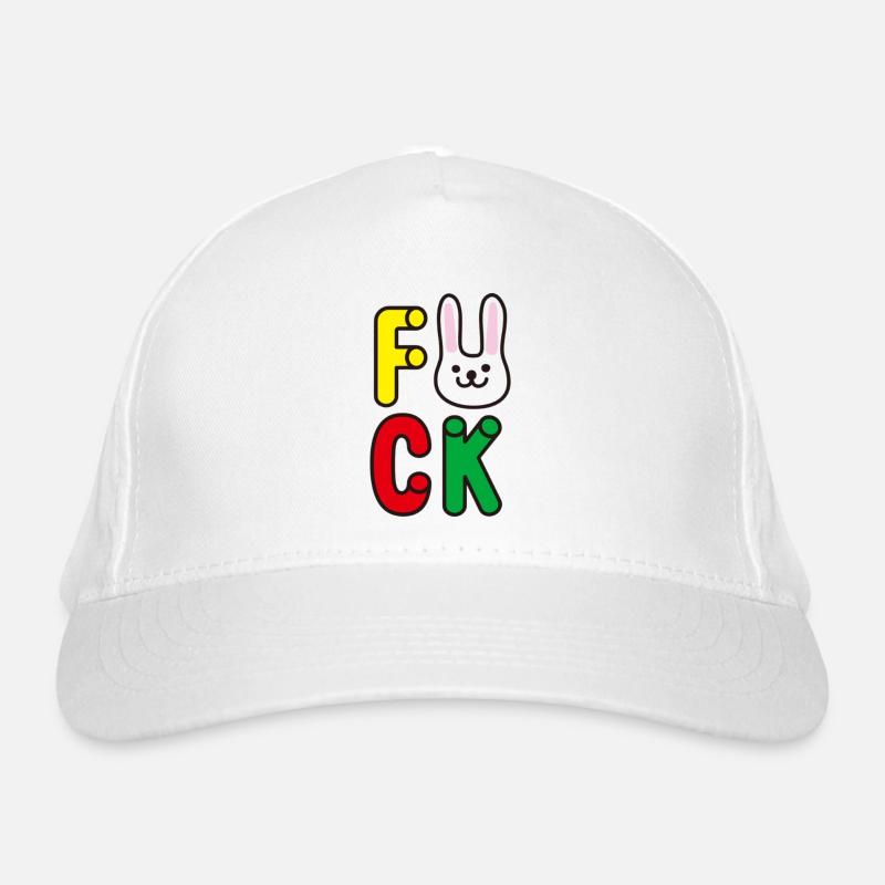 Fröhliches Alphabet mit Hase Bio-Baseballkappe