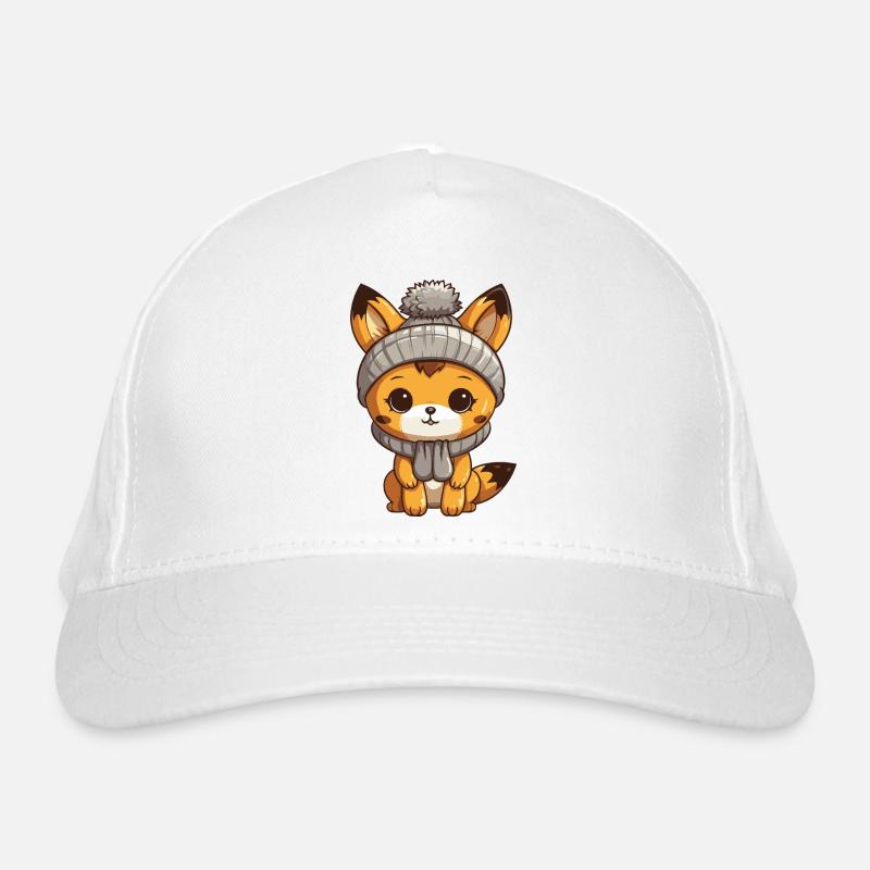 Fox Winter Comic Organic Baseball Cap