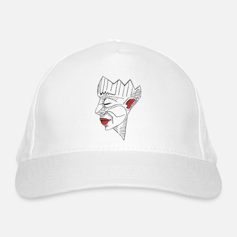 Lèvres rouges, rage silencieuse Casquette classique bio