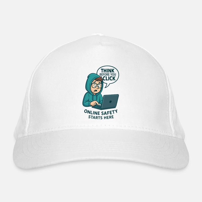 Think Before You Click - Online Security Organic Baseball Cap
