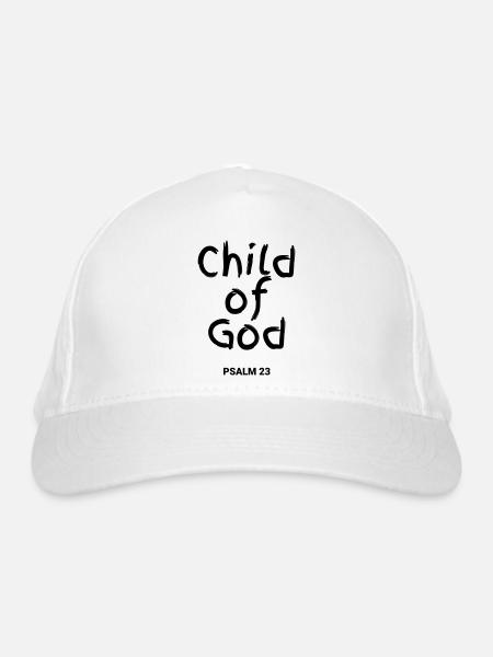 CHILD OF GOD - Bio-Baseballkappe - Weiß