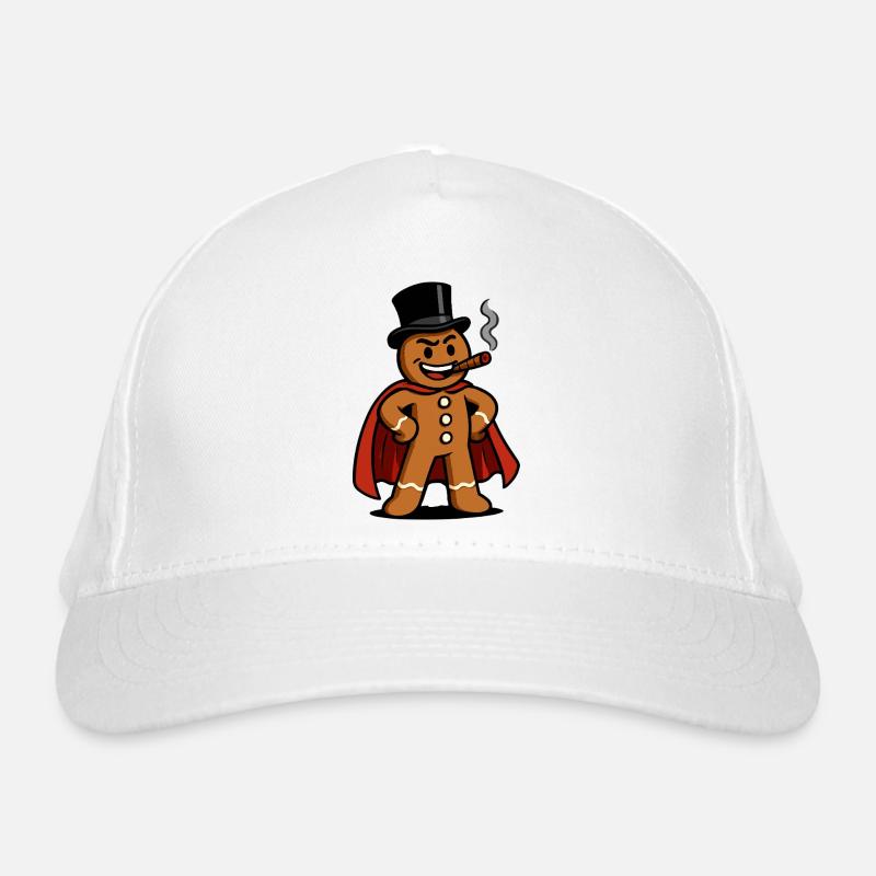 Gingerbread hero with cigar Organic Baseball Cap