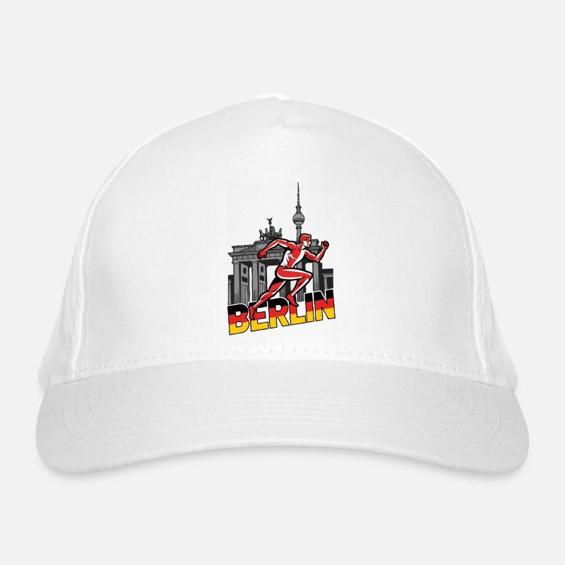 Berlin sprint runner Organic Baseball Cap