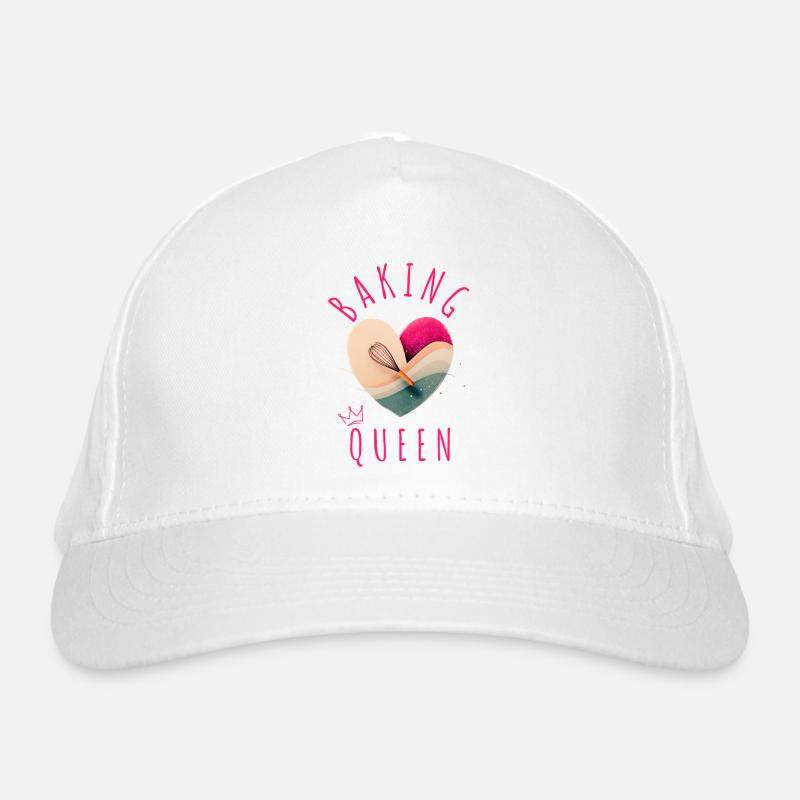 "Baking Queen - Heart!" Organic Baseball Cap