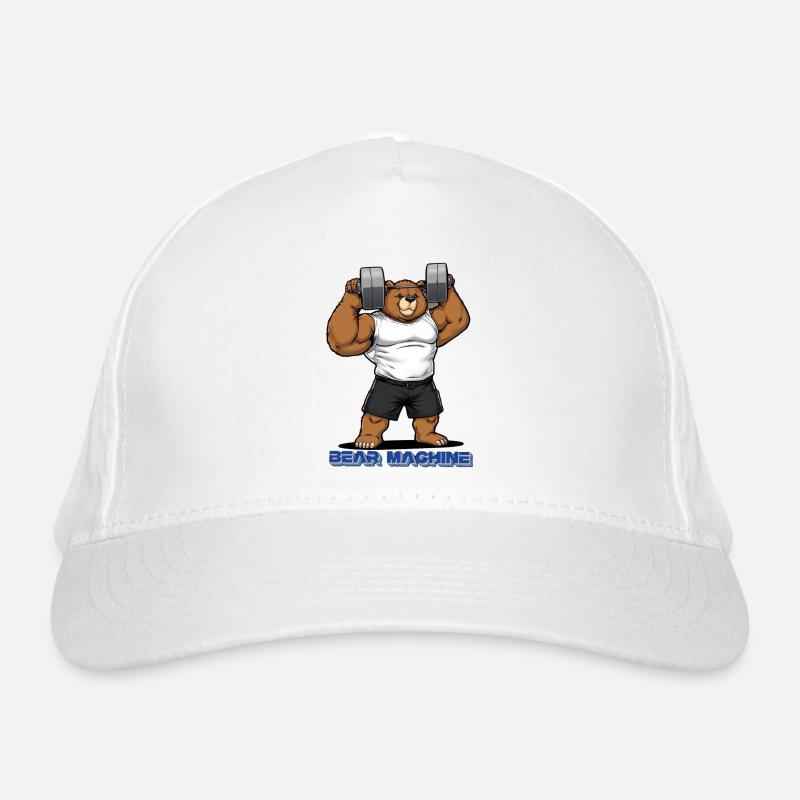 Bear Machine Muskelbär im Gym Bio-Baseballkappe