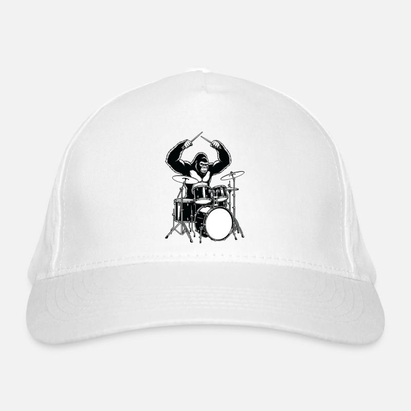 Drummer Gorilla - drums Organic Baseball Cap