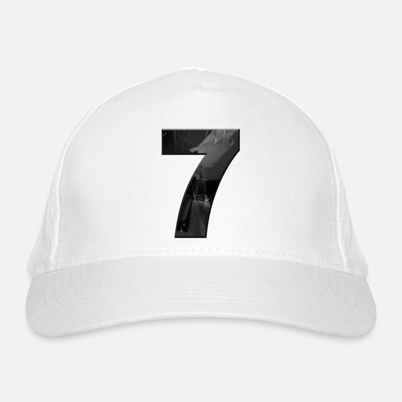 Schwarzgrau Sieben mit Splittern Bio-Baseballkappe